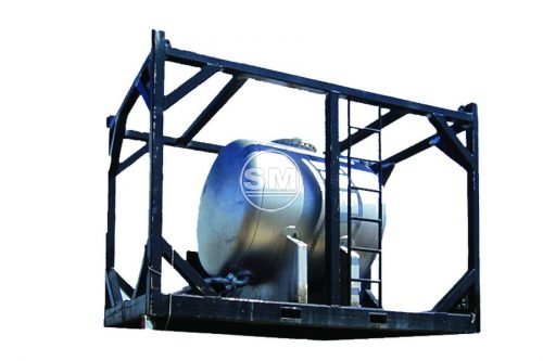 2,700 Litre Offshore Mild Steel Tank cw BS Skid