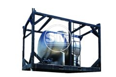 6,000 Litre Offshore Stainless Steel Tank cw BS Skid