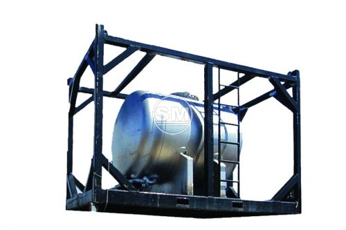 6,000 Litre Offshore Stainless Steel Tank cw BS Skid