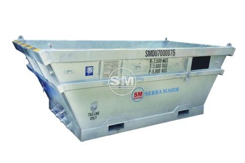 Boat Shaped Waste Skip 7 CBM