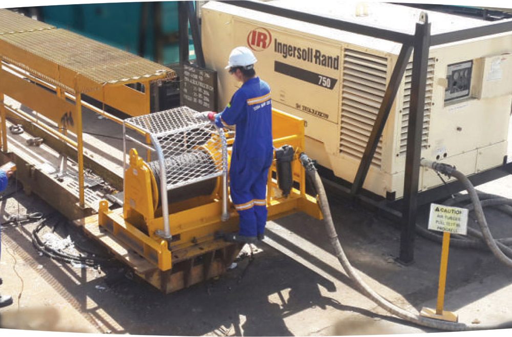 Air Winch Pull Testing Facility & Lifting Accessories